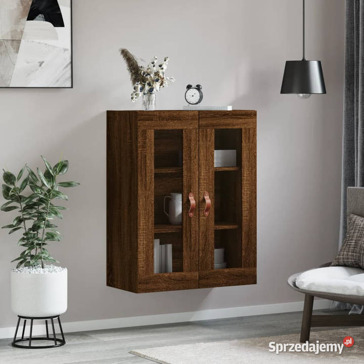 Szafka wisząca brązowy dąb 695x34x90 WM828459 Warszawa
