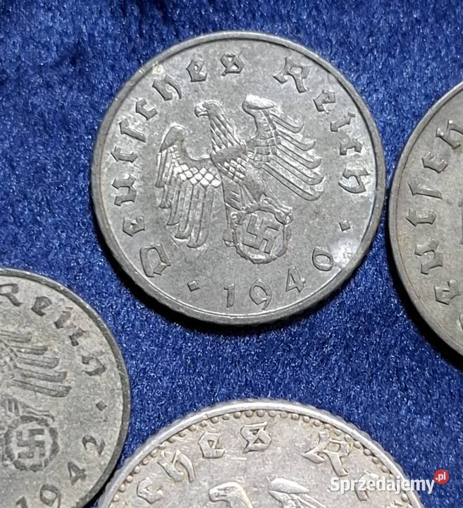 5 x monety III Rzesza 151050 Reichspfennig róźne pomorskie Wejherowo sprzedam