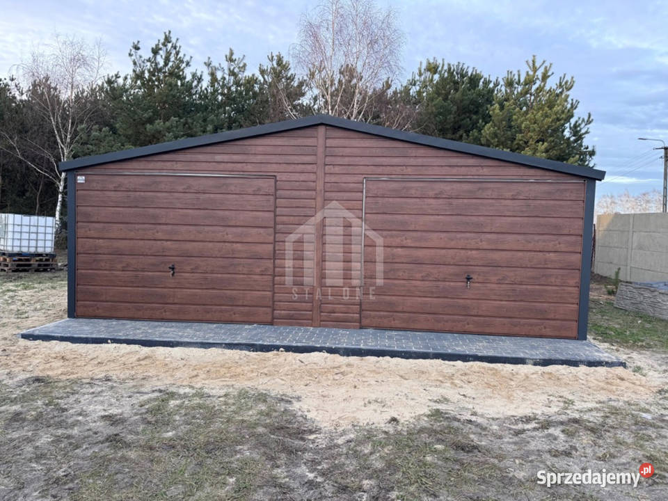 Garaż blaszany 7x5m 2x brama drzwi 2x okno blacha Lubartów