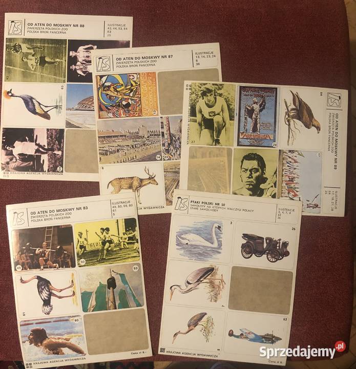 Naklejki Krajowej Agencji Wydawniczej z czasów Antykwariat Kędzierzyn-Koźle