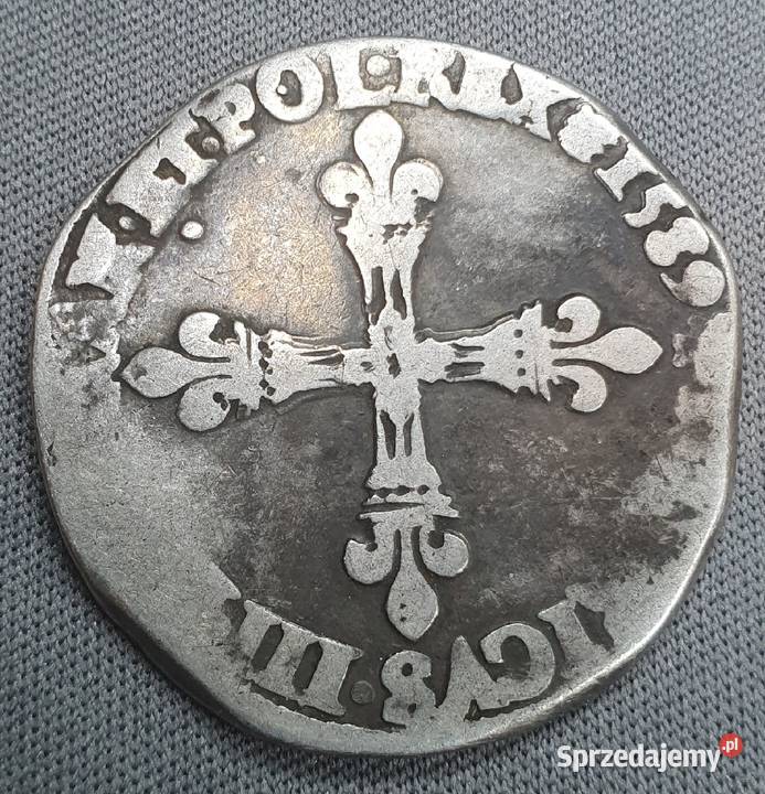 Francja 14 Ecu 1589 ParyżHenri III dolnośląskie Wałbrzych sprzedam