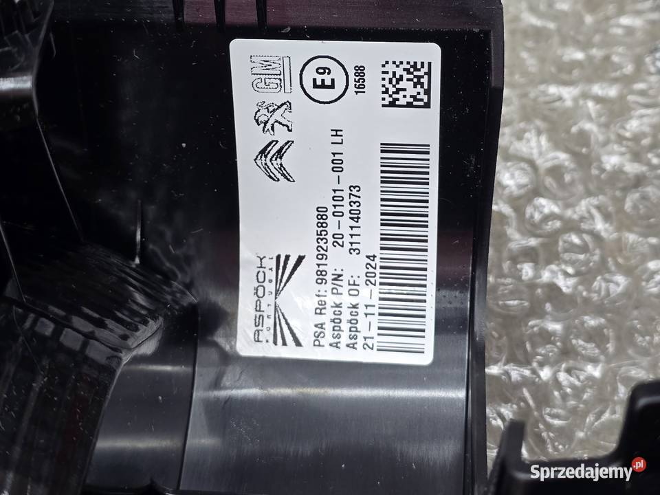 Lampa Lewa Tył 9819235880 Citroen Berlingo II dostawcze