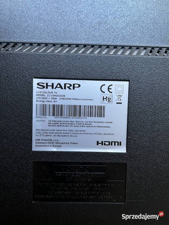 Telewizor sharp 32 LED Rzeszów