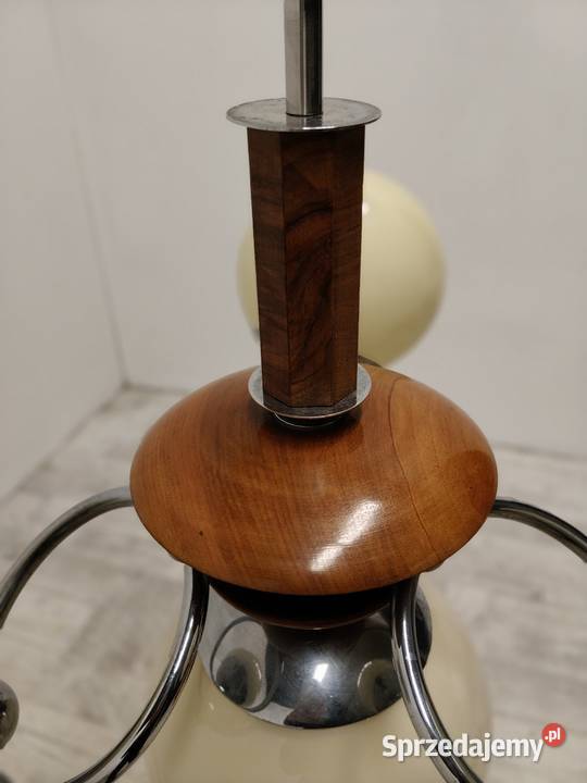żyrandol sufitowy art Deco vintage lata 50te Radomsko