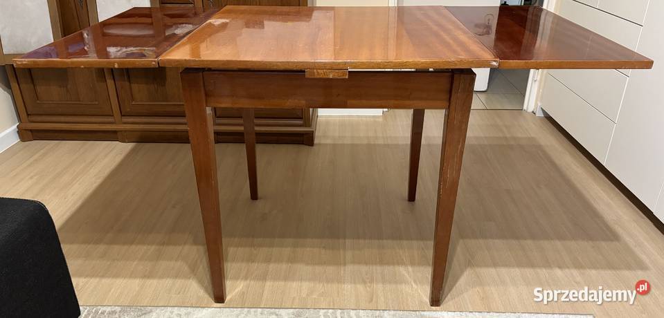 Stół drewniany 77x77 Rozkładany 77cm Warszawa sprzedam