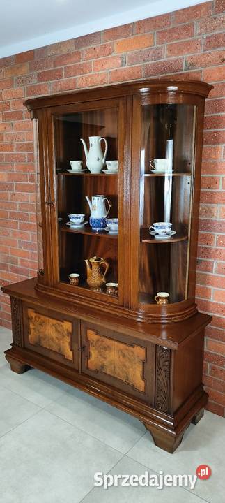 Ekskluzywna serwantka witryna dębowa Kredensy i witryny Łagów sprzedam