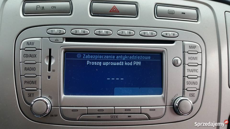 Ford nawigacja Łódź Łódzkie polskie menu mapa Poddębice sprzedam