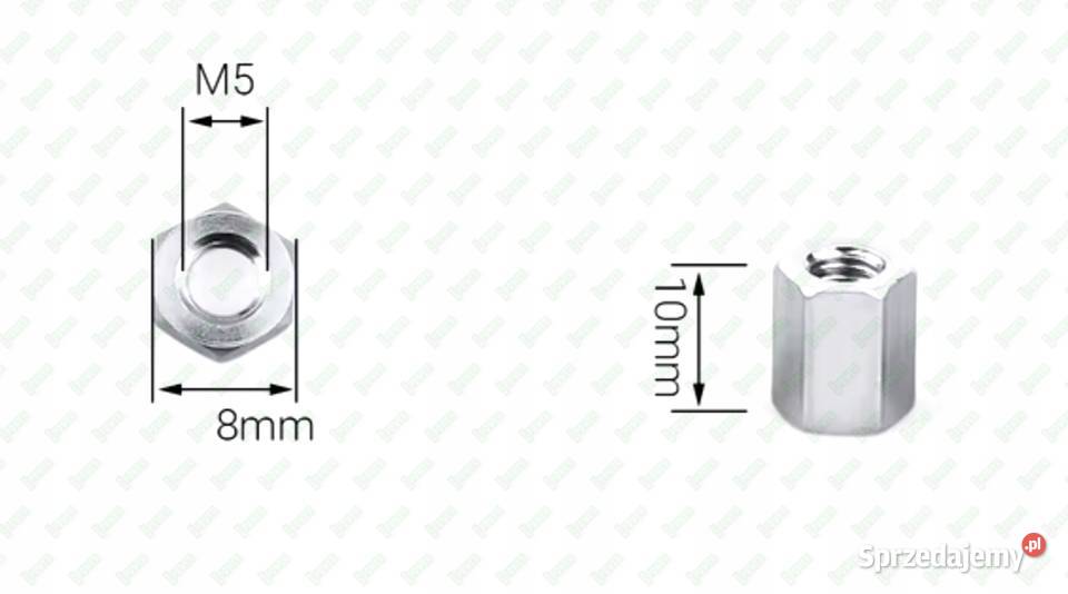 M5X10 ALUMINIOWA NAKRĘTKA ZŁĄCZNA PRZEDŁUŻANA Warszawa