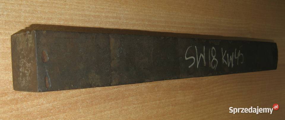 Pręt kwadratowy ze stali SW18 45x45x430mm Produkcja Dąbrowa Górnicza sprzedam
