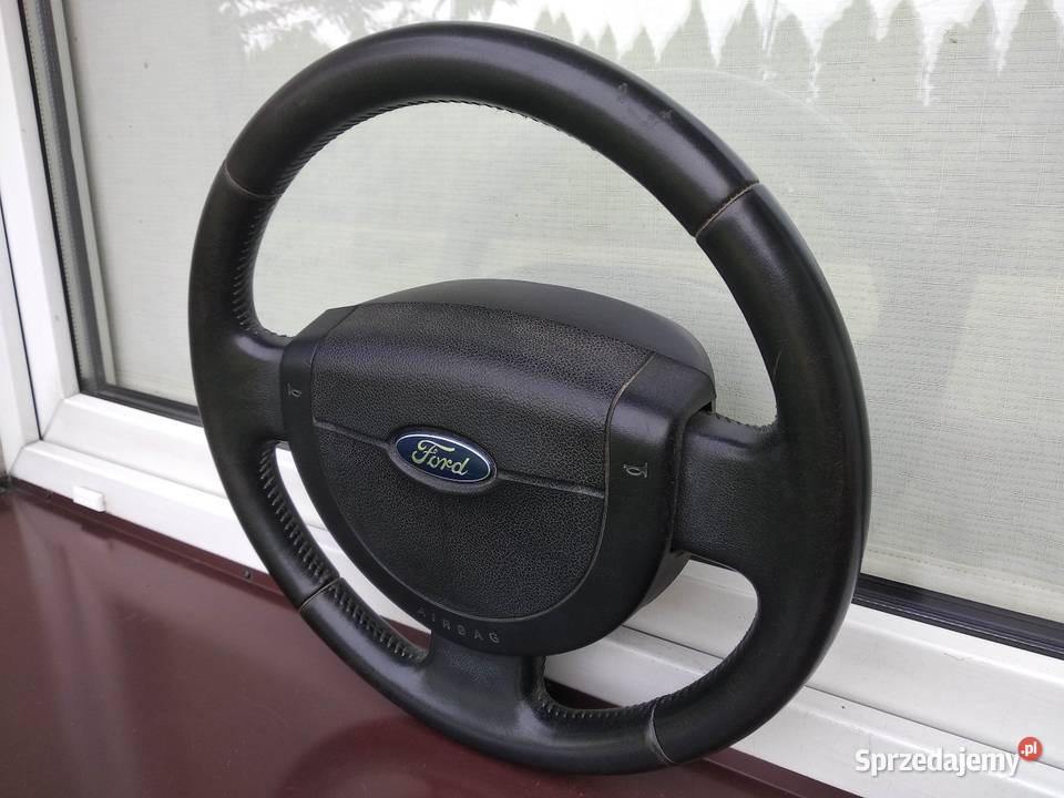 Ford Fiesta MK6 kierownica skórzana skóra Airbag Sieradz