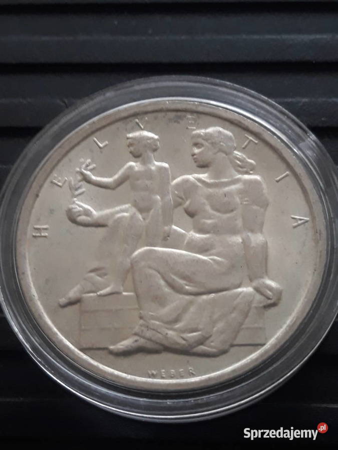 5 Franków Szwajcaria 1948 r Rocznica