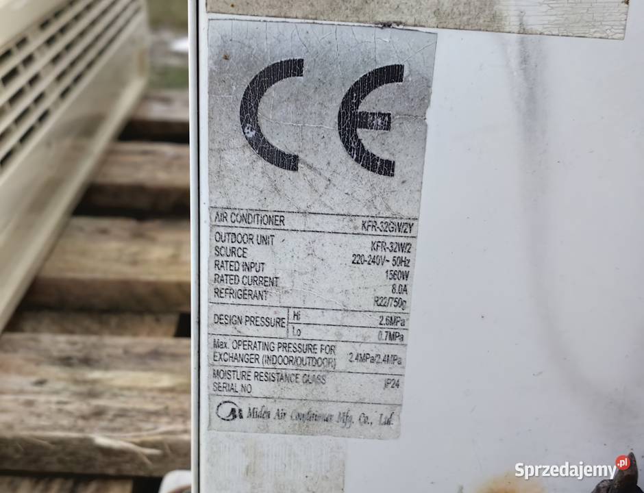 Klimatyzator Klimatyzacja Midea KFR32W2Y 1500 w Inczew sprzedam