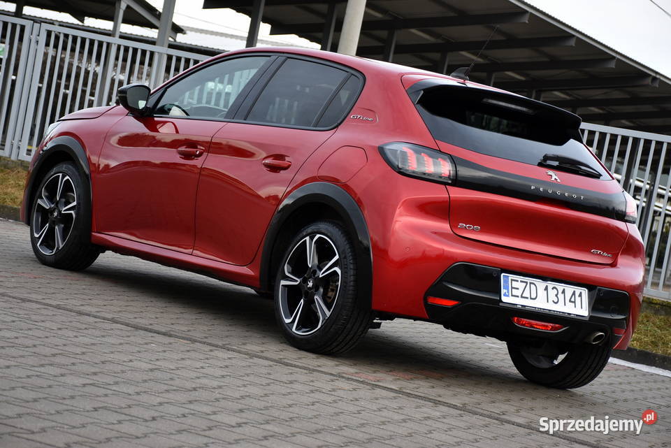 Peugeot 208 II GT TURBO Perła Rouge Elixir światła do jazdy dziennej Zduńska Wola