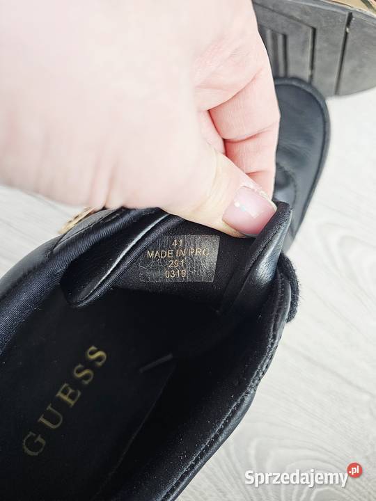Skórzane sneakersy Guess 41 skóra naturalna Łomianki Dolne