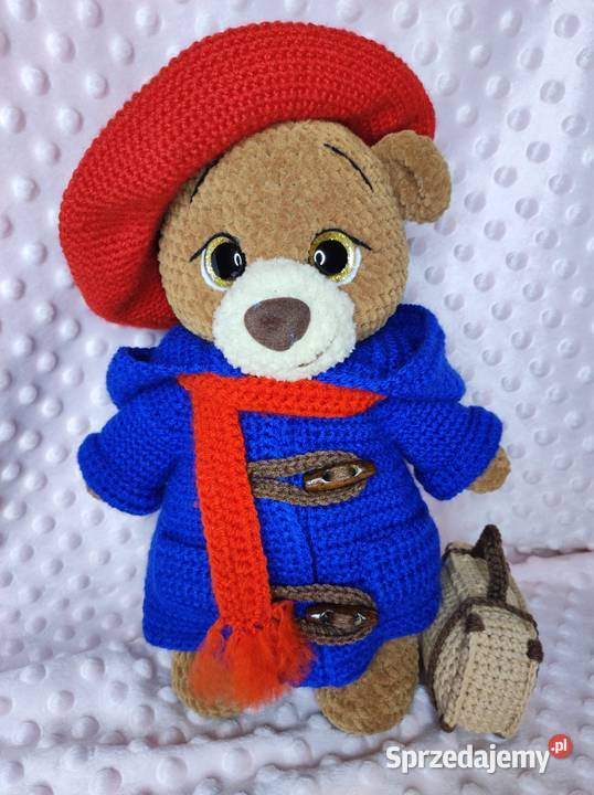 Maskotka miś Paddington na szydełku Maskotki Szczecin