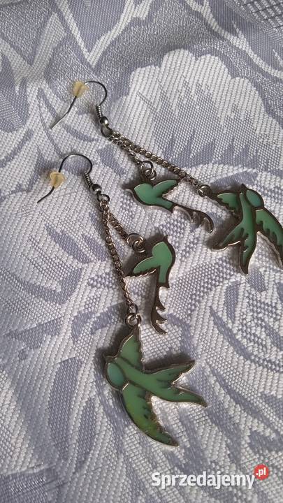 NOWE KOLCZYKI Z FRUWAJACYMI JASKÓŁKAMI Piła