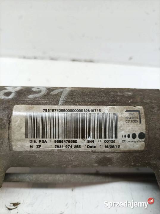 MAGLOWNICA PRZEKŁADNIA EUROPA 9686476580 Peugeot