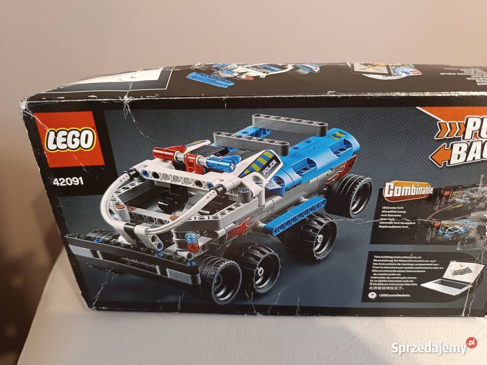 Klocki LEGO Technic policyjny pościg 42091 napęd Sulejówek sprzedam