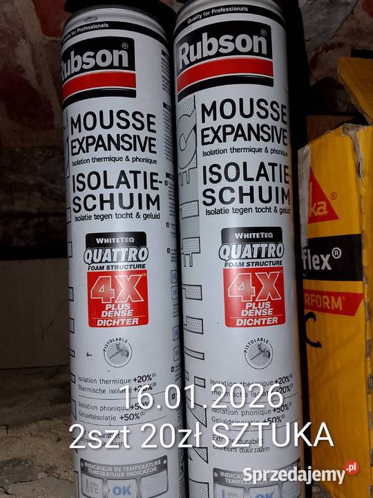 Pianki montażowe izolacyjne RUBSON dostępne 2 wielkopolskie Ostrów Wielkopolski