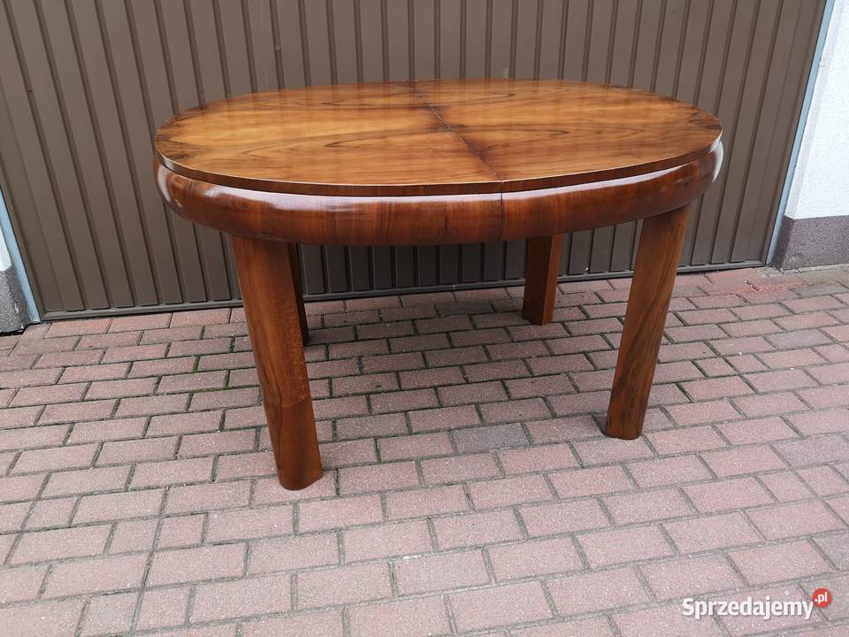 Stół ArtDeco Orzech Beczka 130 Antyk Stary Swarzędz