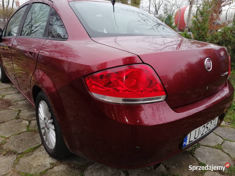 FIAT Linea krajowy 181 LPG STAG osoby prywatnej bordowy lubelskie sprzedam