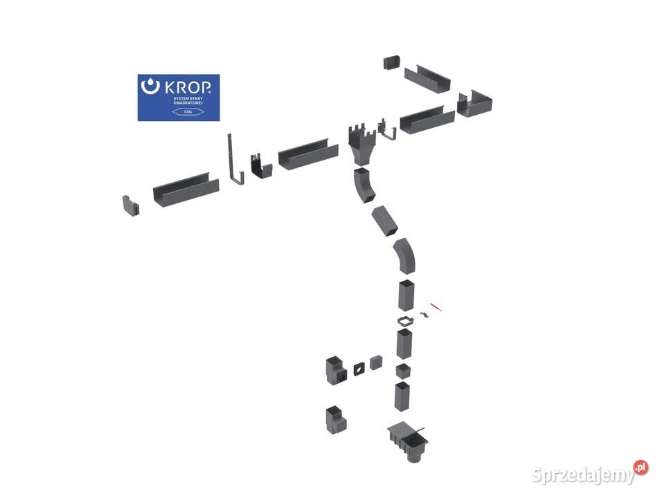 RURA SPUSTOWA 4m SYTEM RYNNY KWADRATOWEJ STAL podlaskie Hajnówka