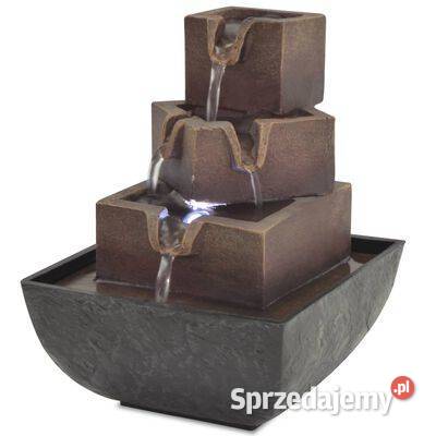 Fontanna pokojowa ze światłem LED żywica Warszawa