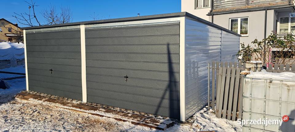 Garaż Blaszany DWUSTANOWISKOWY Garaże Blaszane Sprzedaż Kolno