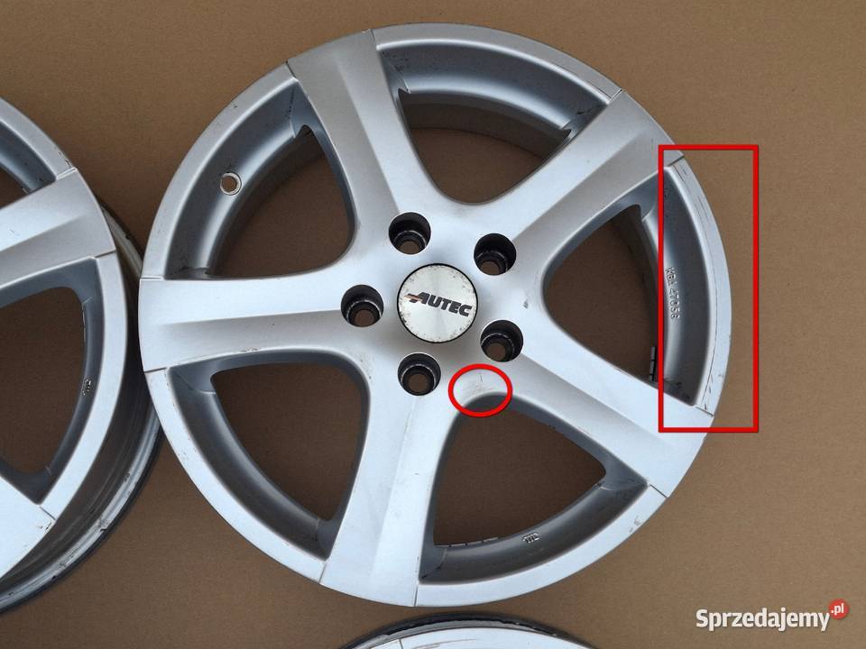 AUTEC FELGI ALUFELGI KOMPLET 16 5X112 7J ET48 Bieleń
