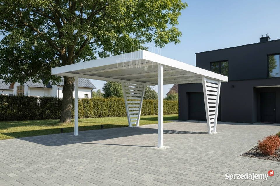 Carport V PREMIUM 4x48m Wypełnienie panelami