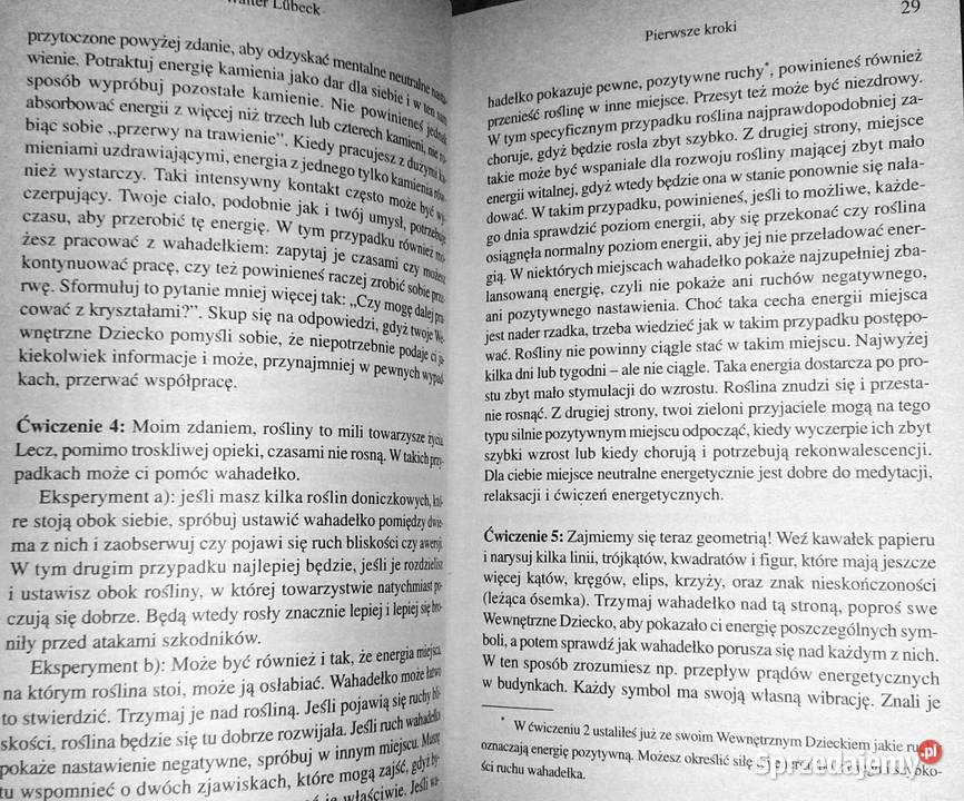 Wahadełko Podręcznik uzdrawiania Walter Lubeck lubelskie Chełm