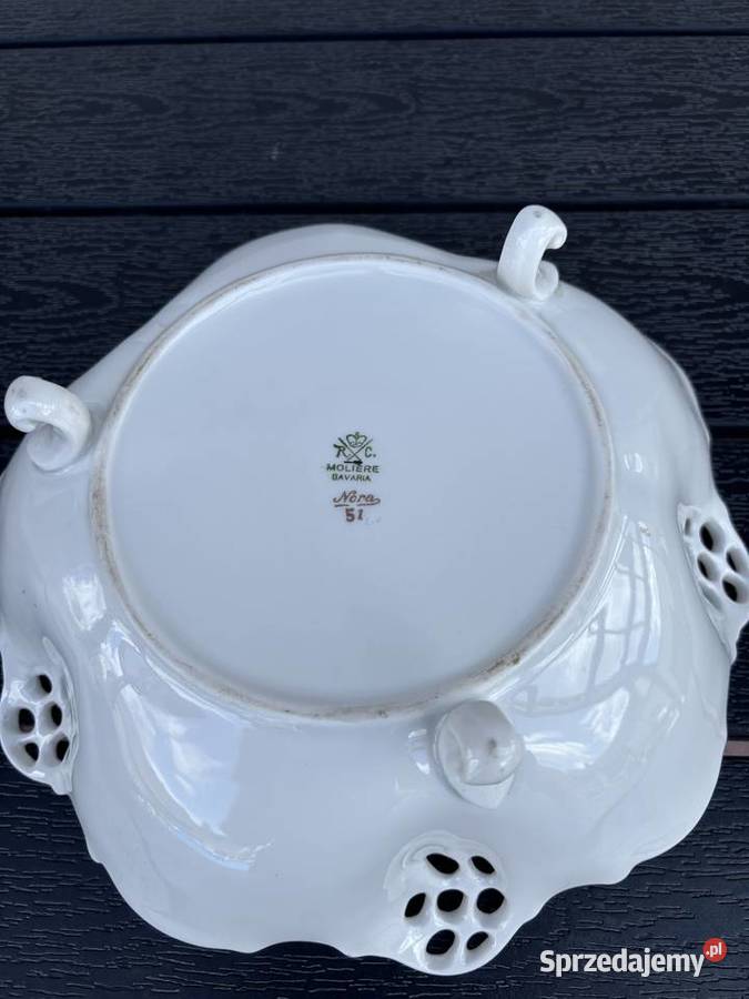 Porcelanowa misa elegancka antyk Przywory
