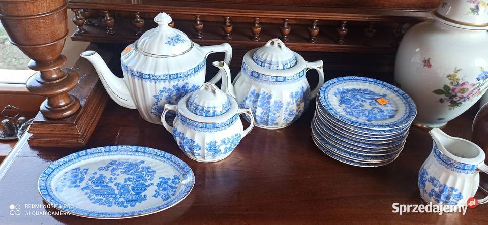 Duży dzbanek do herbaty wzór China Blau pomorskie Gdańsk