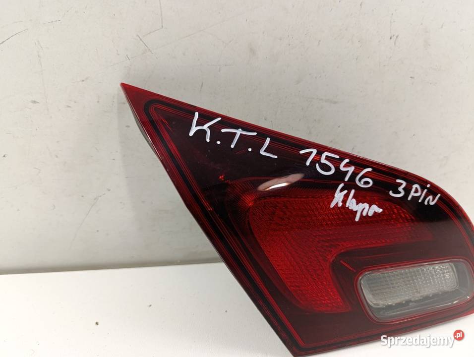 OPEL ASTRA J HB LAMPA TYŁ LEWA W KLAPĘ Światła stop Zbierkowo