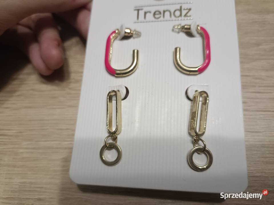 Kolczyki Złote Trendz 2 pary sprzedam