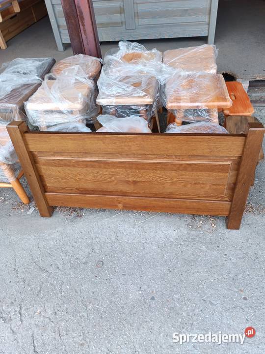 Łóżko 90x200 Drewno sosnowe z materacem nowe Krosno sprzedam