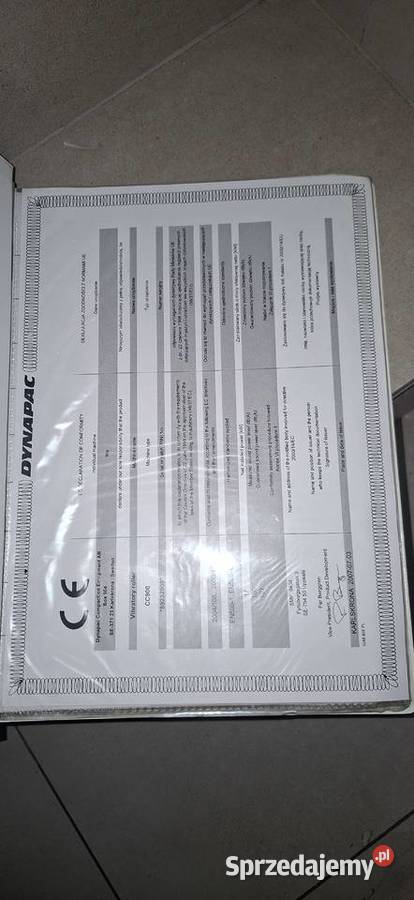Instrukcja Serwisowa Dynapac CC900 DTR Schematy Ostrów Wielkopolski sprzedam