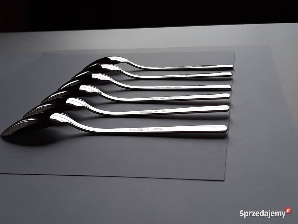 Łyżeczki do herbaty 1 RÓŻE Gerlach sztućce PRL Dąbrowa Górnicza