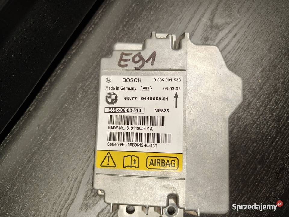 Bmw e91 moduł sensor airbag Aleksandrów Łódzki