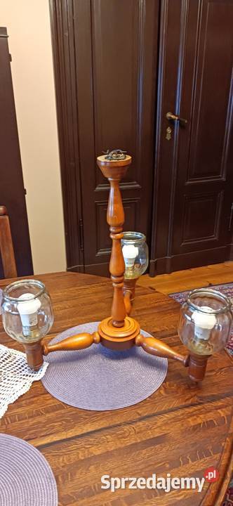 Lampa wisząca drewniana 3 ramiona Wrocław