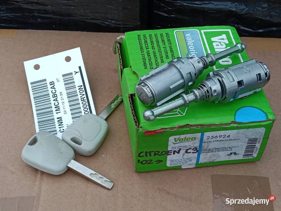 Wkładka zamka drzwi lewy prawy Citroen C3 0209 śląskie