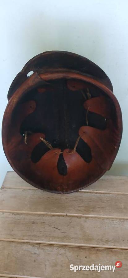 Staty skórzany kask górniczy