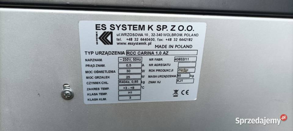 Witryna chłodnicza RCC Carina 10 AZ wielkopolskie Wolsztyn