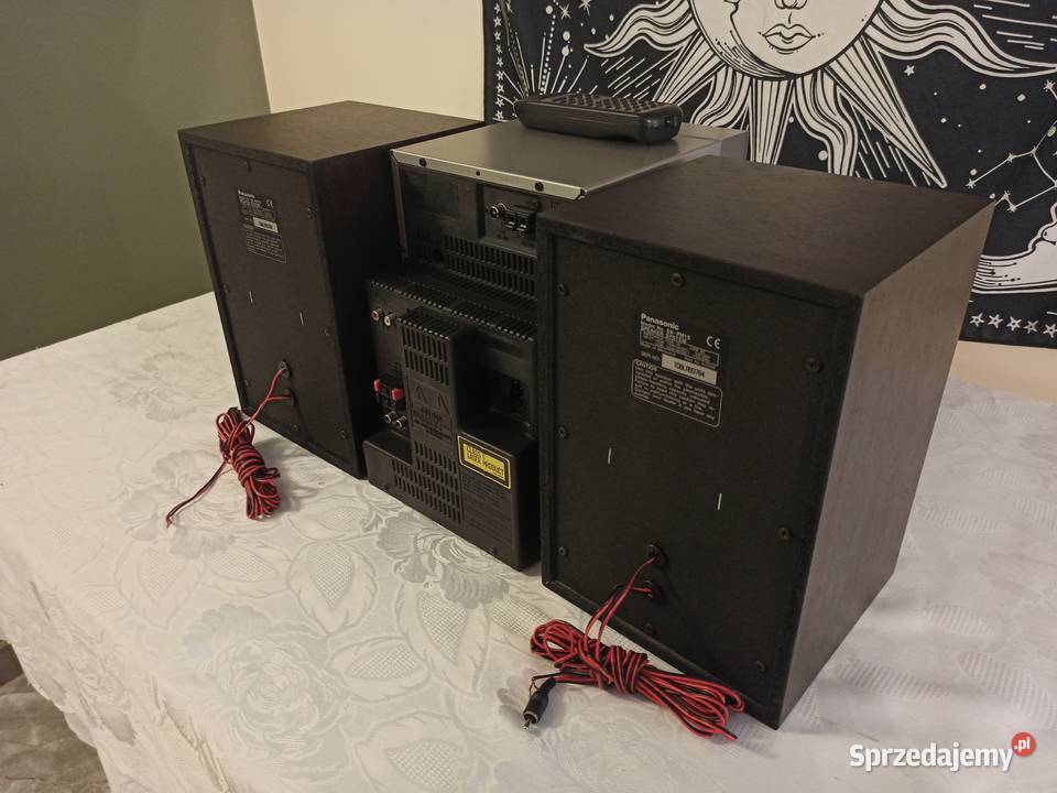 Wieża PANASONIC SAPM15 z kolumnami i pilotem Wieże i miniwieże
