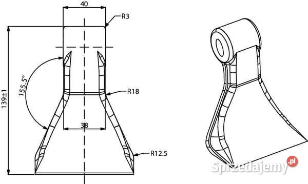 Nóż bijaka Lagarde CK4630 Kamionna