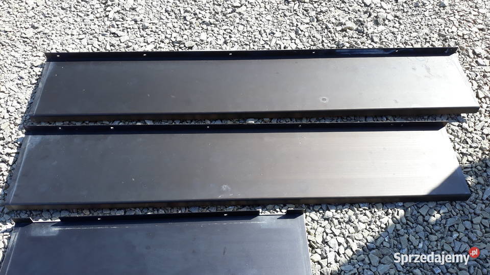 Parapety zewnętrzne aluminiowe kolor brązowy