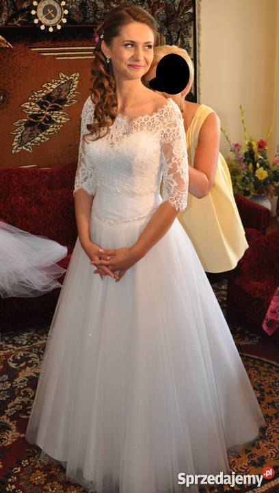 Szykowna suknia ślubna bolerko Princessa Warszawa