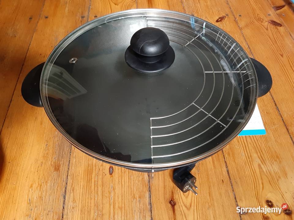 Wok elektryczny Quigg duży nowy 35 made in