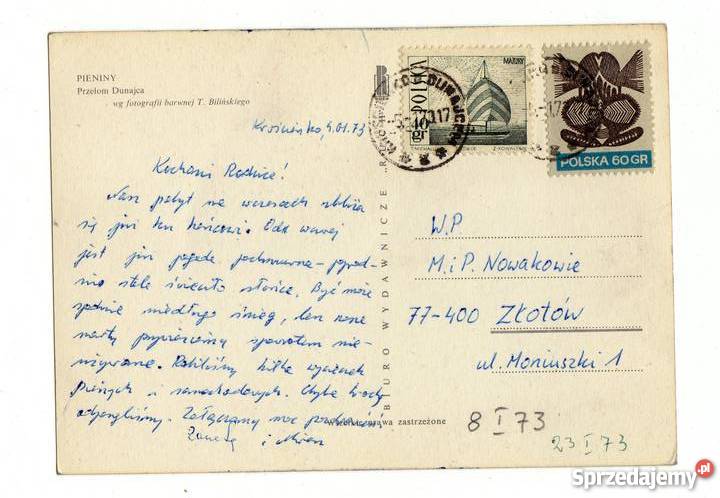 PIENINY PRZEŁOM DUNAJCA POCZTÓWKA świętokrzyskie Krynki