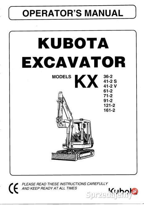 Kubota KX362 412 612 712 912 1212 1612